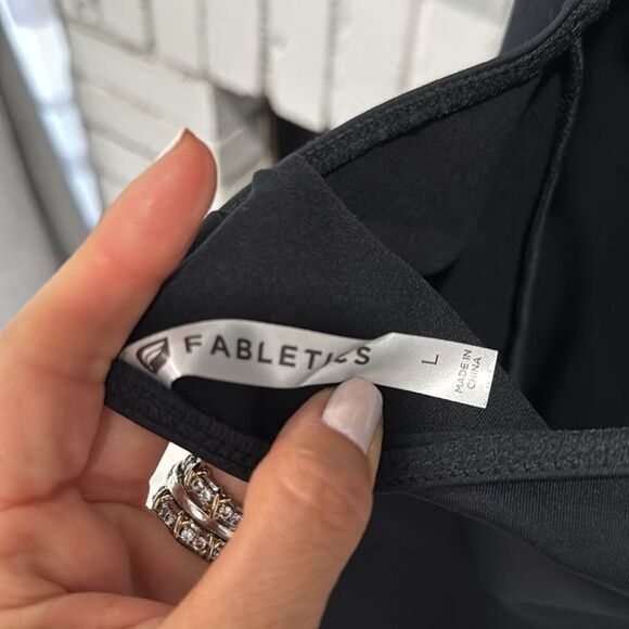 Fabletics Women Dress compression Jersey All way Stretch Black Large Short Mini - Picture 6 of 9